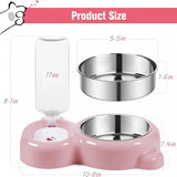 2-in-1 Pet Food and Water Bowl – Leakproof Non-Slip Design