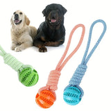 Interactive Dog Toy Set (3-Pack) – Tug Rope, Treat Dispenser Ball & Durable Chew Toy for Large Breeds | Promotes Play & Dental Health