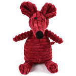Plush Dog Molar Toy – Corduroy Monkey & Pig with Sound for Teeth Cleaning, Chewing & Play | Durable Toy for Large Dogs