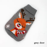 Christmas Deer Pet Sweater – Warm Knitted Costume for Small Dogs & Cats