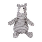 Plush Dog Molar Toy – Corduroy Monkey & Pig with Sound for Teeth Cleaning, Chewing & Play | Durable Toy for Large Dogs