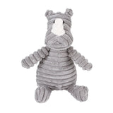 Plush Dog Molar Toy – Corduroy Monkey & Pig with Sound for Teeth Cleaning, Chewing & Play | Durable Toy for Large Dogs