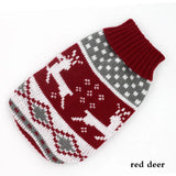 Christmas Deer Pet Sweater – Warm Knitted Costume for Small Dogs & Cats