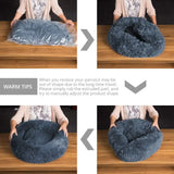 Round Plush Pet Bed – Soft Winter Sleeping Nest for Cats & Dogs