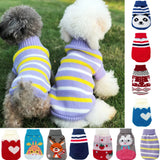 Christmas Deer Pet Sweater – Warm Knitted Costume for Small Dogs & Cats