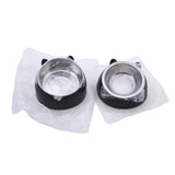 Tilted Stainless Steel Cat Bowl – Non-Slip Neck Protection Feeder