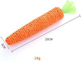 Cat toy - carrot teething and cat teasing sticks, bite-resistant and scratch-resistant for teething and clawing