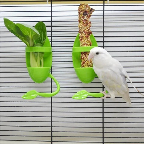 Bird Cuttlebone Holder – Cage Feeder for Parrots and Budgies