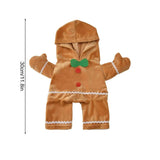 Christmas Gingerbread Pet Hoodie – Warm Cosplay Sweater for Dogs & Puppies