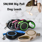 5M/8M Retractable Big Dog Leash Automatic Sturdy Nylon Rope