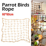 Parrot Swing & Climbing Rope Net – Fun Bird Toy Ladder with Hooks for Chewing, Climbing & Play (Indoor Pet Accessory)
