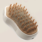 3-in-1 Electric Steam Pet Brush – Groom, Massage & Remove Loose Hair