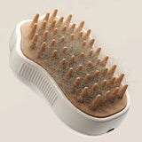 3-in-1 Electric Steam Pet Brush – Groom, Massage & Remove Loose Hair