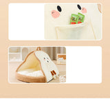 Winter Plush Dog Bed – Soft Cozy Sleeping Mat for Cats & Small to Medium Dogs