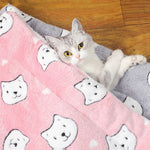 Thick Flannel Cat Sleeping Mat – Winter Blanket