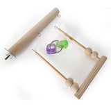 Wooden Bird Swing Toy – Parrot Perch Stand