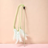 Feather Cat Toy – Interactive Stick with Bell