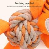 Cute Animal Rope Dog Toy – Plush Squeaky Interactive Chew