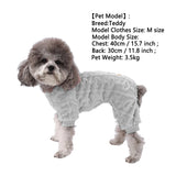 Winter Fleece Warm Dog Jumpsuit Winter