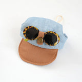 Pet Sun Hat & Sunglasses Set – Dog Cap & Cat Headwear