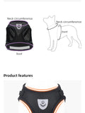Adjustable Mesh Dog Harness with Leash