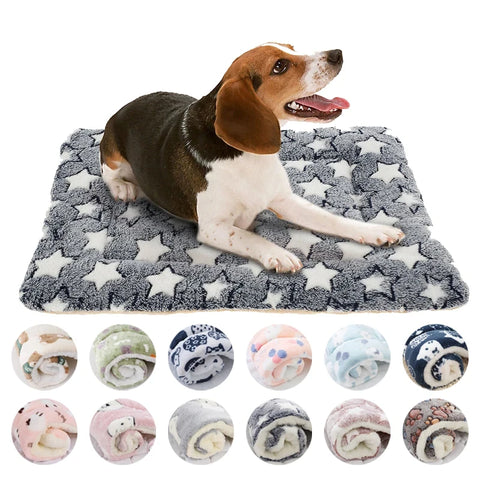 Flannel Pet Sleeping Mat – Dog Cat Bed