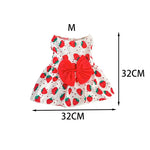 Cute Puppy Princess Floral Dress with Bow & Lace
