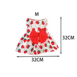 Cute Puppy Princess Floral Dress with Bow & Lace