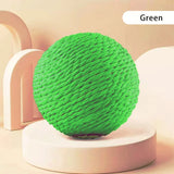 Interactive Sisal Cat Scratching Ball – 10CM Sounding Toy for Kittens | Teeth Cleaning, Anti-Bite & Fun Play