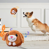 Automatic Bouncing Plush Dog Toy – Interactive Squeaky Self-Moving Fun