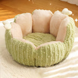 Plush Flower Cat Bed