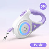 Retractable Dog Leash with LED Light – 5m