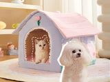 Foldable Easter Pet House – Warm Cave Bed for Small & Medium Dogs & Cats