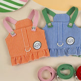 Fashionable Breathable Striped Pet Chest Vest
