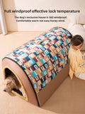 Oversized Winter Dog House – Warm Removable Kennel for Large Dogs
