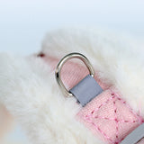 Winter Padded Dog Harness & Leash – Adjustable Vest for Dogs & Cats