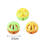 100PCS Cat Spring Toy Balls – Colorful EVA Chew and Scratch Set