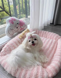 Winter Plush Pet Bed – Cozy Sofa Nest for Small Dogs & Cats