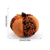 3PCS Corduroy Pumpkin Pet Decor – Soft Autumn Cage Ornament
