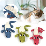 Cartoon Alligator Plush Chew Toy – Interactive Dog Sound & Teeth Trainer