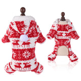 Warm Fleece Christmas Dog Pajamas