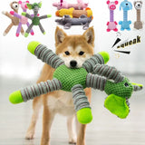 Indestructible Squeaky Dog Toy – Plush Animal Shape, Durable Chew for Large Dogs, Puppy Dental Training & Teeth Care