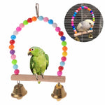1PC Bird Toy Spiral Cotton Rope Chewing Bar Parrot for climbing and swinging