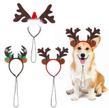 Christmas Pet Antler Headband – Festive Elk Hair Hoop for Dogs & Cats