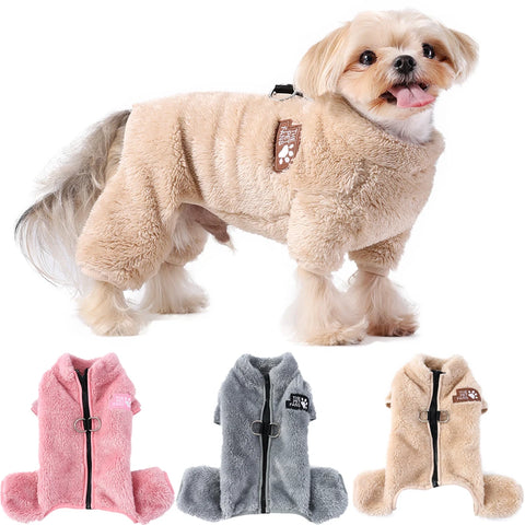 Soft Fleece Dog Clothes for the Winter