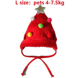 Christmas Pet Hat & Bandana Set – Santa/Elk Holiday Dress-Up for Dogs & Cats