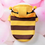 Dog Hoodie Bee Costume for Small Pets