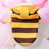 Dog Hoodie Bee Costume for Small Pets