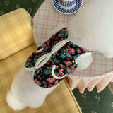 Autumn Winter Dog Coat – Flower Pet Jacket for Small Dogs & Cats