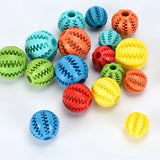 Interactive Chew & Treat Ball – Rubber & Silicone Pet Toy